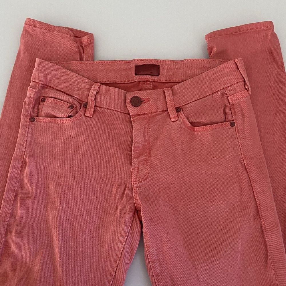 Mother Women's The Looker Jeans Brink Pink Skinny Stretch Size 26 Read
